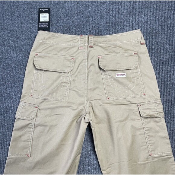 True Religion Women Size 32 Travertine Military Single Needle Cargo Pants 208061 - Picture 7 of 12